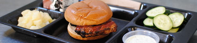 Beef Rib Sandwich Standardized School Recipe by Nutristudents K-12 